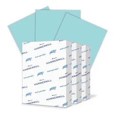 Hammermill Blue 20lb Colored Copy Paper 1500 Sheets 8.5x11 Smooth Surface