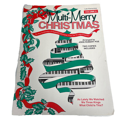 A Multi-Merry Christmas Late Elementary Volume 2 John Robert Poe Sheet Music 