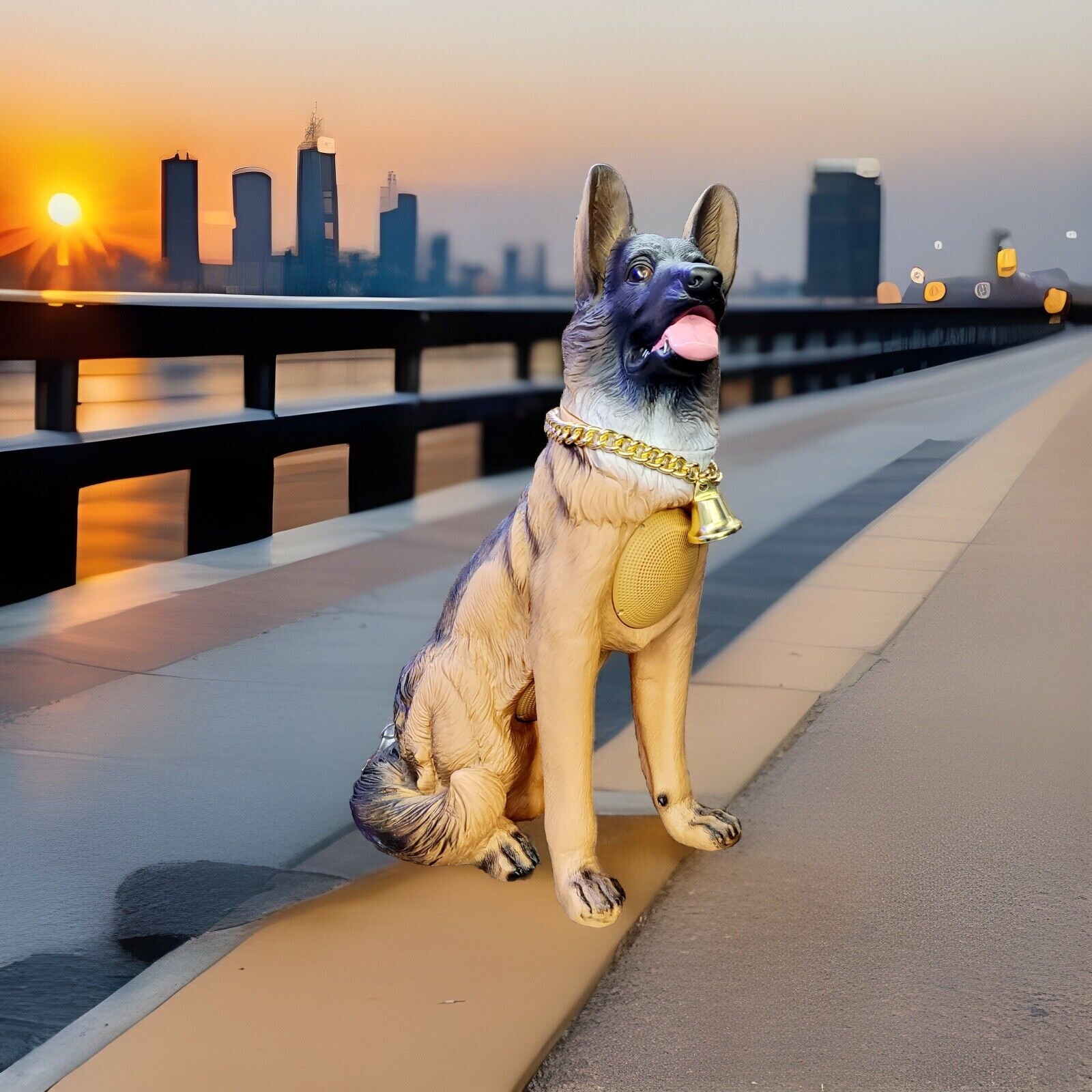 BLUETOOTH SPEAKER Big Dog Wireless AUX USB FM Rechargeable Loud Sound Quality-image