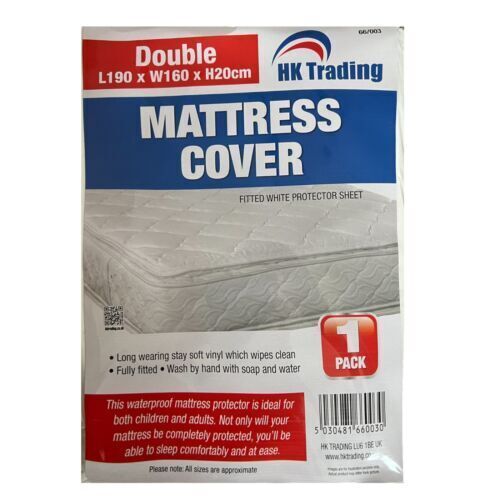 PVC Plastic Mattress Protector Single Double King Mattress Cover 100