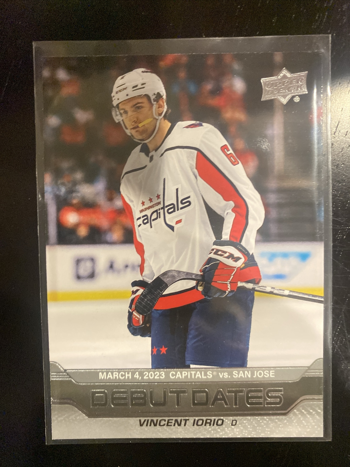 202324 Upper Deck Young Guns/Debut DateVincent Iorio Washington