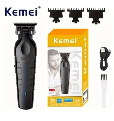 Hair Beard Trimmer Kemei KM-2299 Cordless Professional Barber Zero Gap Clipper.