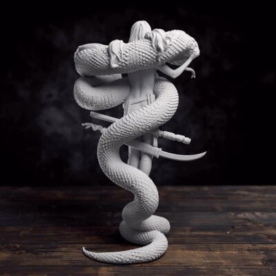 1/24 resin figures model Python girl Unassembled unpainted | eBay