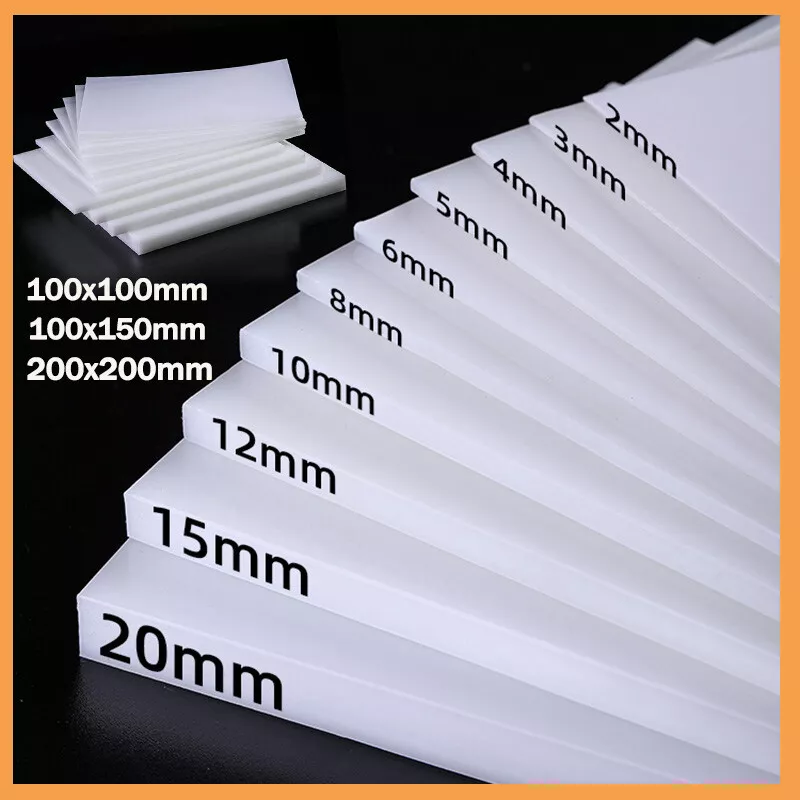 White Polypropylene Board PP Plastic Sheets Plate For DIY Food