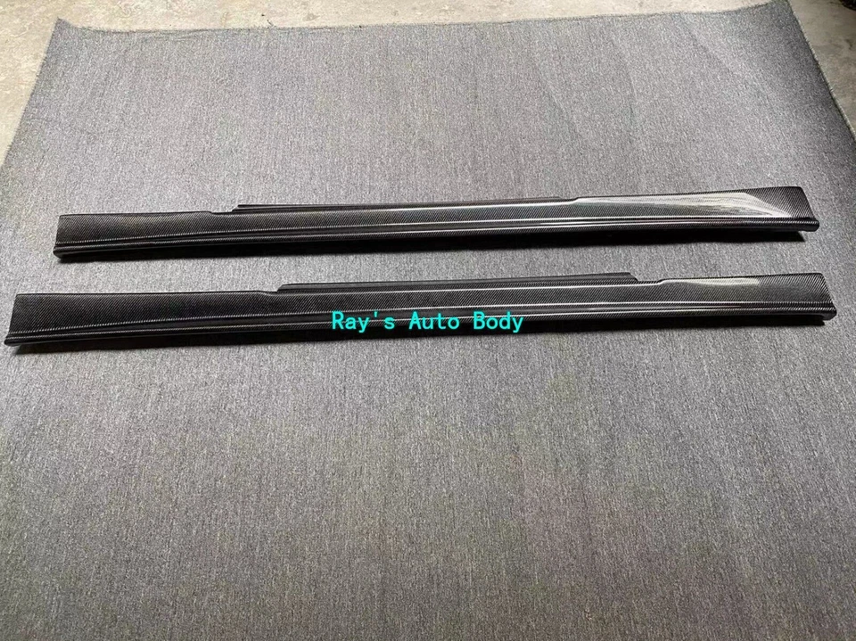 Se adapta a Nissan GT-R R35 2009-2017 faldones laterales de fibra de carbono estilo Zele Foto 2 de 4