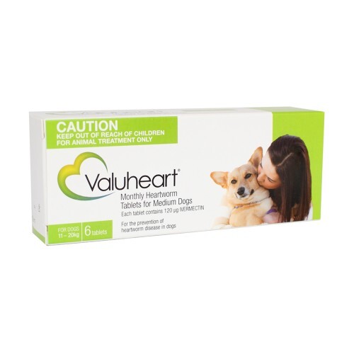 Valuheart for Medium Dogs 11-20kg Heartworm Prevention - Picture 2 of 3