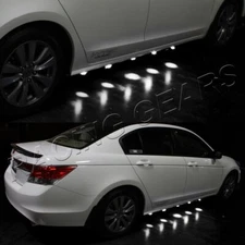 UNDERGLOW UNDER CAR 90-LED STP-STYLE WHITE PUDDLE LIGHTING LAMPS UNDERCAR