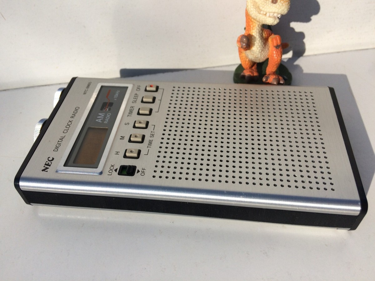 NEC製 AMマイクロラジオ ミニプレイ NT-8M91 NEC NTC-8M85 Radio Pocket 📻 band AM Clock Alarm Quartz Japanese