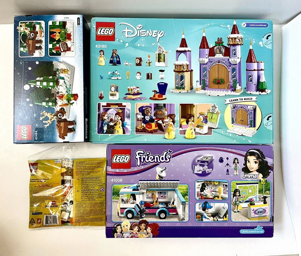 LEGO Lote 4 Amigos, Castillo Disney, Navidad GWP 41056 43180 40484 30643 NUEVO Precintado Foto 2 de 4