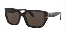 LENSES ONLY  PRADA PR 15XSF solid brown tinted LENSES ONLY