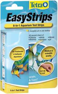 Tetra EasyStrips 6-In-1 aquarium Test Strips Water Testing 19542