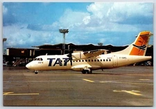 Airplane Postcard Transport Aerien Transregional TAT Airlines ART-42 Paris DY13