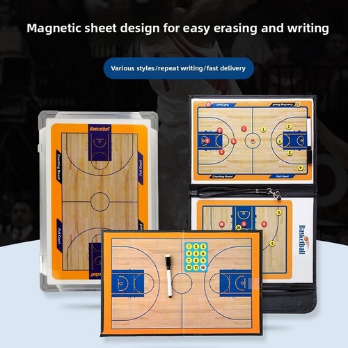 Double-Sided PVC Tactical Board for Basketball Football Volleyball-Coaching Aid - Picture 2 of 32