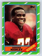 1986 Topps - Dexter Manley #180-Redskins Great!