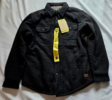 Jachs New York Jacket Wool Blend Sherpa Lined Black Mens Size Small