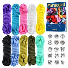 Micro Paracord  2mm 10Colors 20FT Paracord Combo Kit with Paracord Instruc