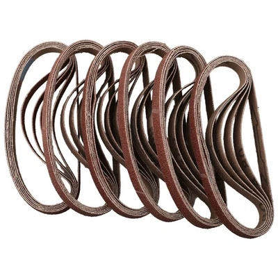 30PCS Courroies de ponçage 10x330mm pour ponceuse à bande 40 grains polissage - Photo 1/4