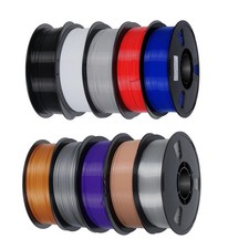 10KG PETG 1.75mm 3D Printer Filament Bundle 5 Rolls Multicolor
