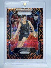 2024-25 Panini Prizm Draft Picks - Juan Nunez #36 Tiger Stripes Prizm (RC)