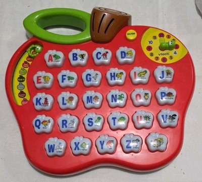 VTECH Alphabet Apple Preschool Learning Phonics ABC's Music Lights And Sounds 