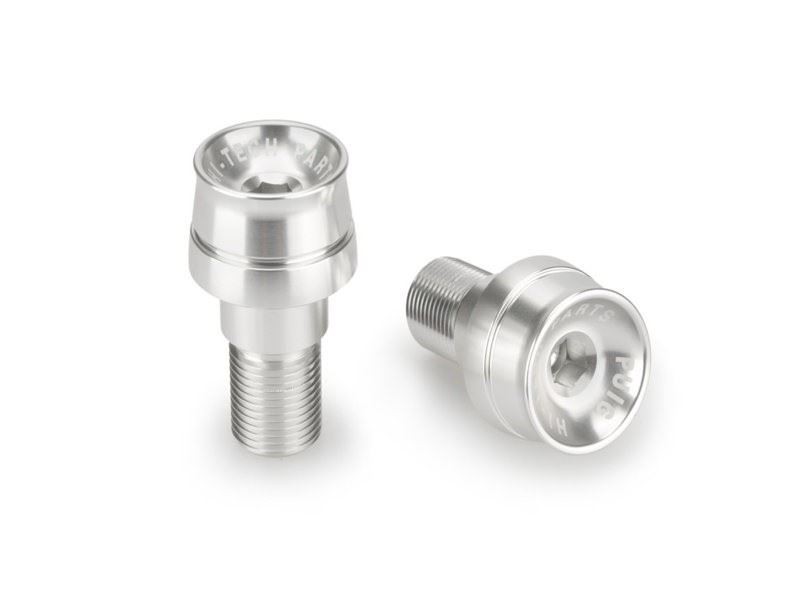 Puig Silver Speed Bar Ends Yamaha TMax 560 Tech Max 2022-2024