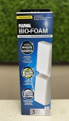 Fluval Bio-Foam for FX4/FX5/FX6 Canister Filter, 3-Pack #A228