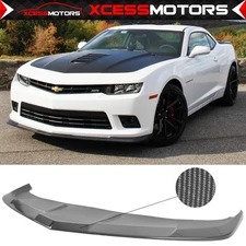 Fits 14-15 Chevy Camaro SS 1LE Style Front Bumper Lip Spoiler Carbon Fiber CF