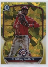 2023 Bowman Chrome Sapphire Edition Prospects Yellow 30/50 Cristhian Vaquero nd3