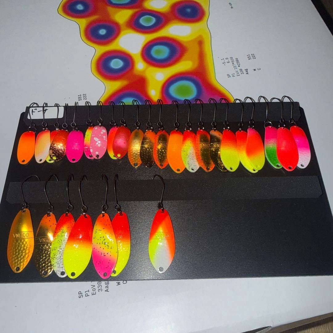 Trout spoon retirement set, many original colors, Forte, Dona, Accuracy, etc. - Image 5