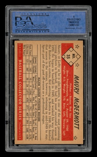 1953 Bowman Color Set-Break # 35 Maury Mcdermott PSA 8 NM-MT | eBay