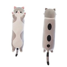 shangman Lovely Plush Cat Doll Cute Cartoon Soft Stuffed 50cm/19.6in Grey