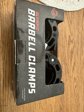 Clout Fitness Barbell Clamps Collars, Coal, Olympic 2inches Dwk160