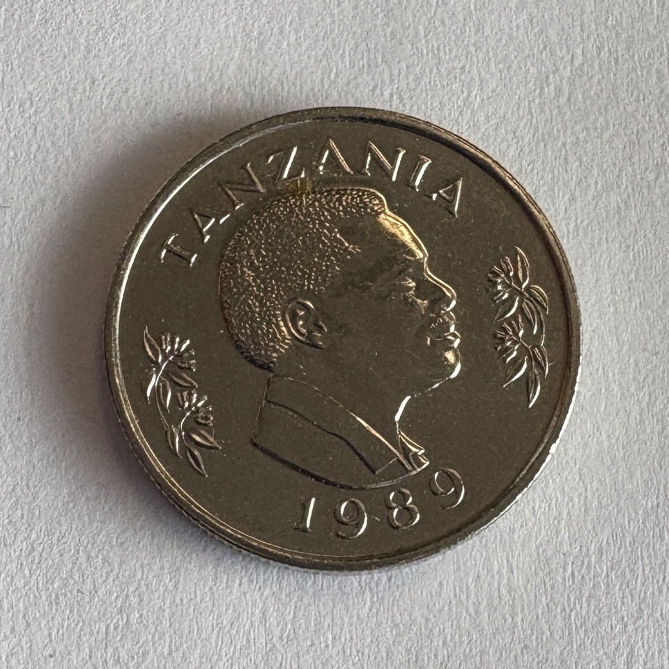 Tanzania 50 Senti Hamsini 1989 KM#26 Nice Luster Shiny Rabbit African ...