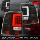For 2002-2005 Explorer Black White Tube LED Tail Light Brake Stop Lamps Assembly