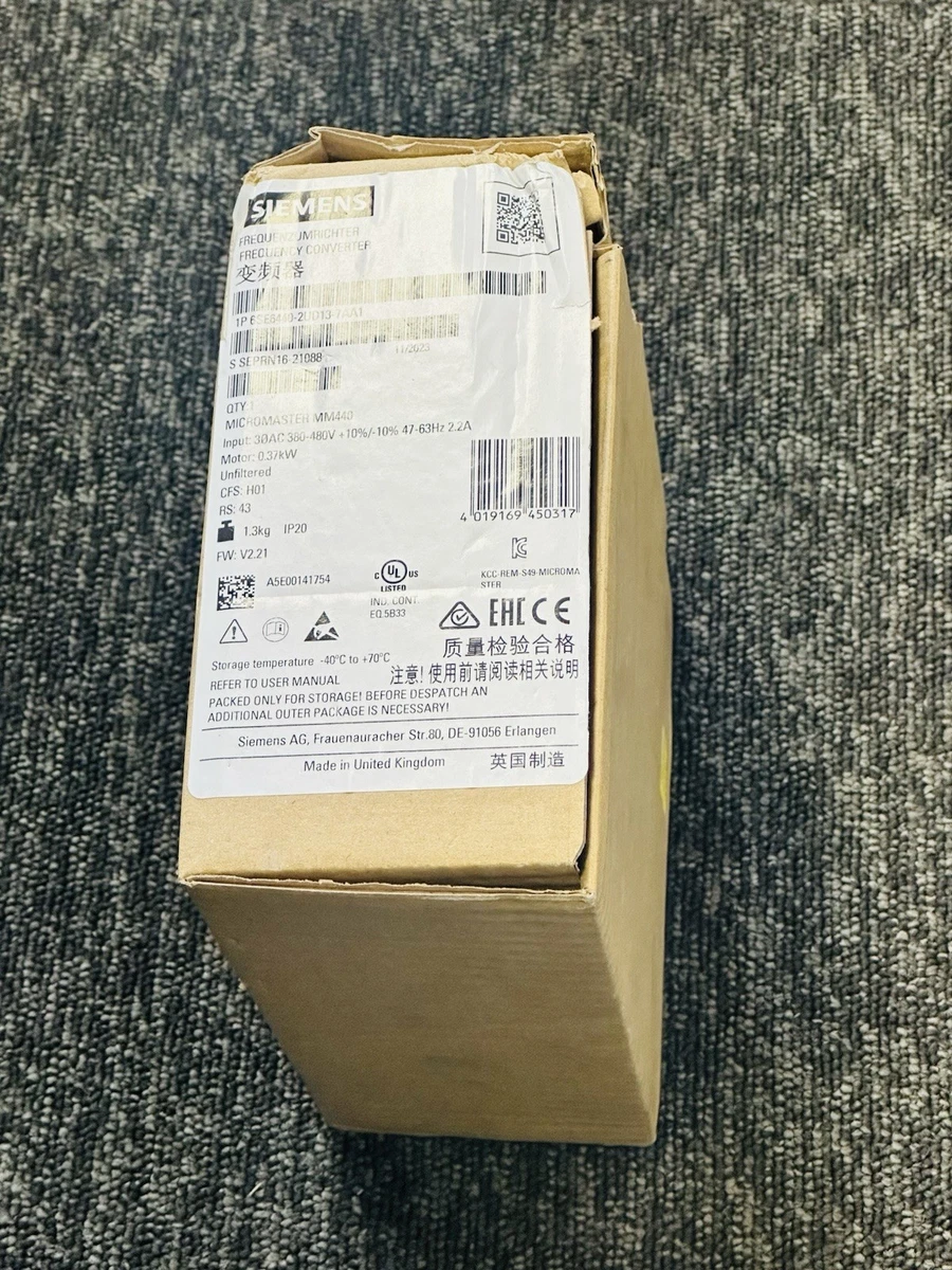 Siemens 6SE6440-2UD13-7AA1 MICROMASTER 440