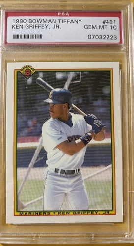 1990 Bowman Tiffany #481 Ken Griffey Jr. PSA 10 Gem Mint HOF