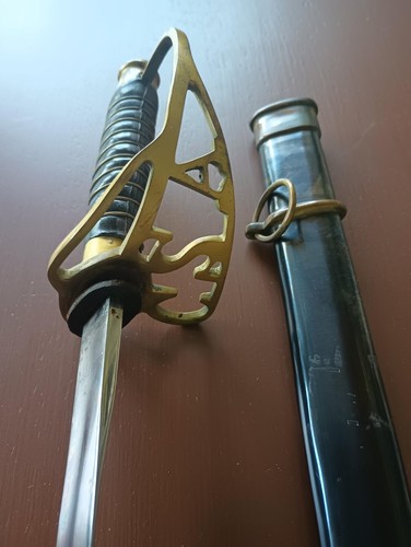 CONFEDERATE "Kenansville" Sword with Scabbard. Reproduction. 36" long.