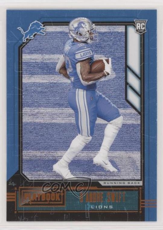 2020 Panini Playbook Rookies Orange D'Andre Swift #109 Rookie RC 0q0m