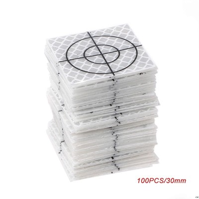 Lot De 20 Feuilles Réfléchissantes Vertes 100x100 Mm - Ruban Réfléchissant Pour Survie / Signalisation