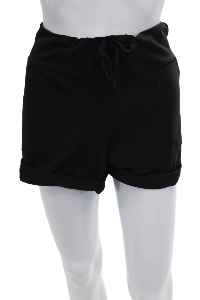 Lululemon Unisex Sweat Shorts Black Drawstring Nylon Blend Size LFree Shipping in US $100+ Orders | $6.95 Orders Below