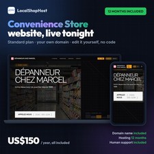 Turnkey Convenience Store Website   Standard Plan   12 Months Hosting Included