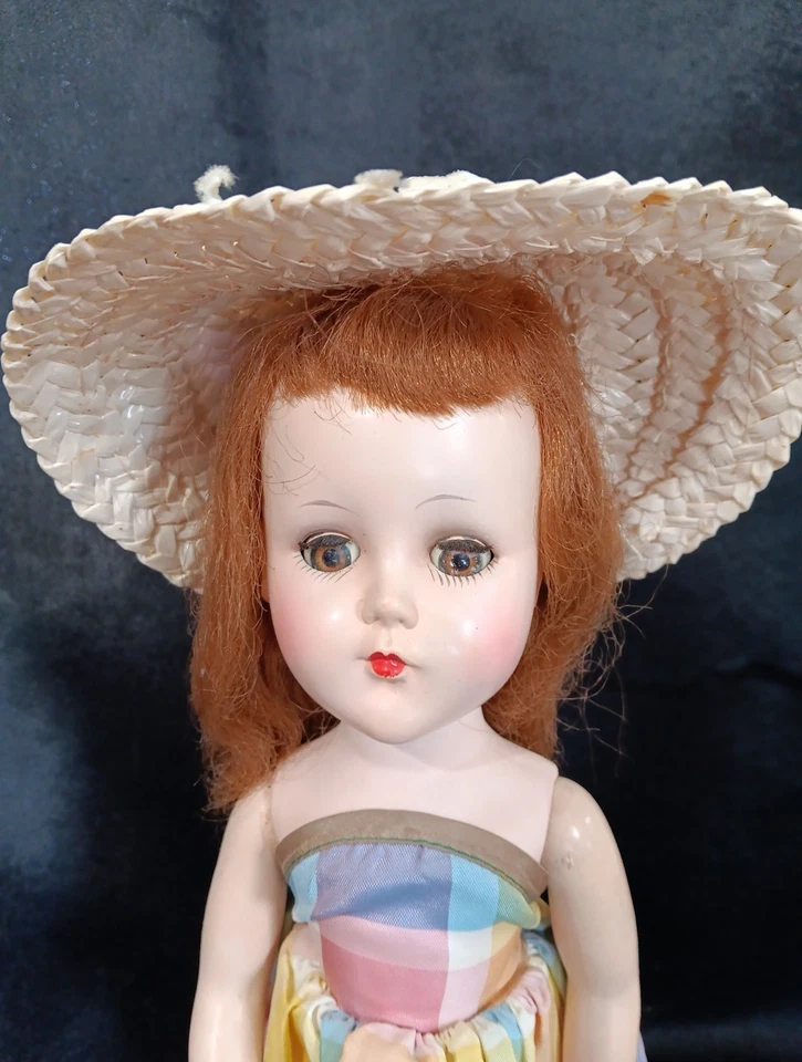 Vintage Arranbee Nancy Lee 14.5" Doll With Unusual Dress And Hat 1948 - Image 2 of 4