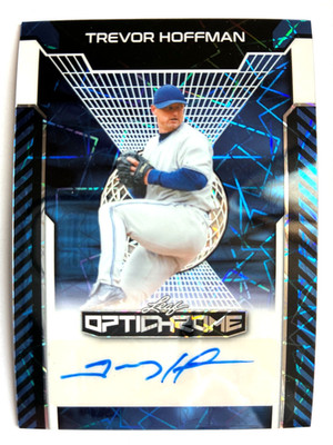 2025 Leaf Optichrome Blue Lazer #TH2 Trevor Hoffman Autograph #1/1