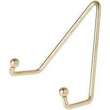 Bard's Shiny Gold Wall Mountable Hanger, 4.25"H x 3.75"W x 2"D (Plates 5" - 8")