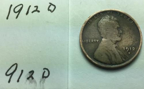 1912 D ; Wheat Penny in Good condition