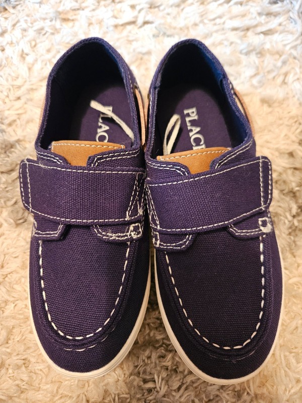 Children's Place brand size 12K loafers (blue, never worn)