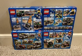 Four LEGO City Catamaran ATV Off Roader SUV Set Lot 60058 60115 60148 60149 NIB