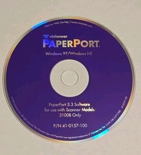 Visioneer PaperPort 3100B Scanner PaperPort 5.3 Software CD Windows 95/NT