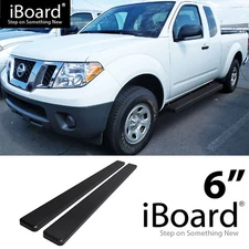 APS Running Board 6in Steel Black Fit Nissan Frontier Equator King Cab 05-26