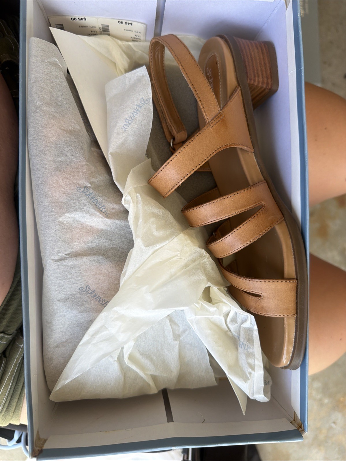 St John’s Bay Sandy Tan Sandals Women’s Size 9M Brand New In Box image 2